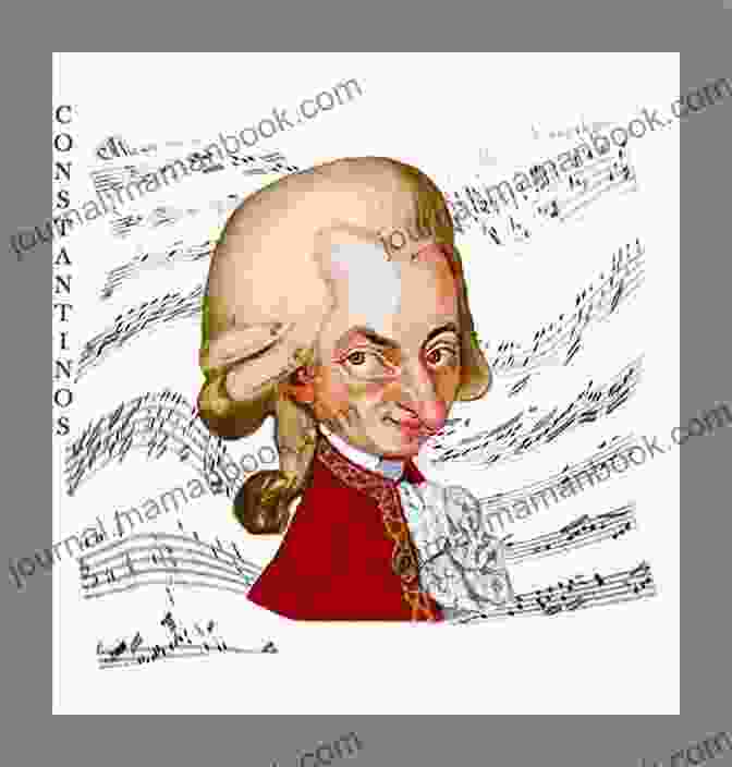 A Caricature Of Mozart With A Musical Score Mozart: 59 Fascinating Facts For Kids: Facts About Mozart