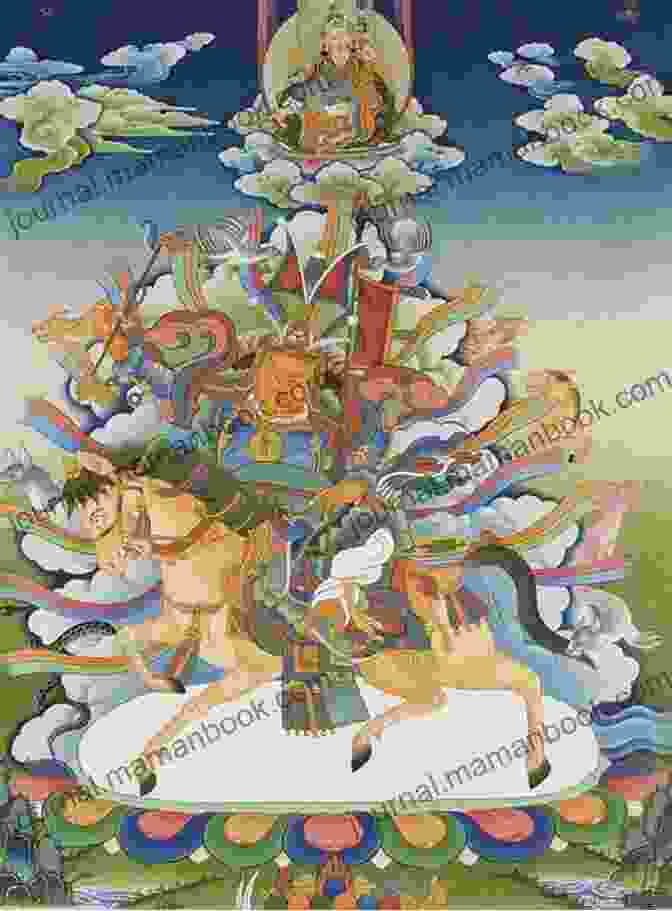 A Painting Of Gesar Of Ling, Riding A Horse And Holding A Spear The Epic Of Gesar Of Ling: Gesar S Magical Birth Early Years And Coronation As King