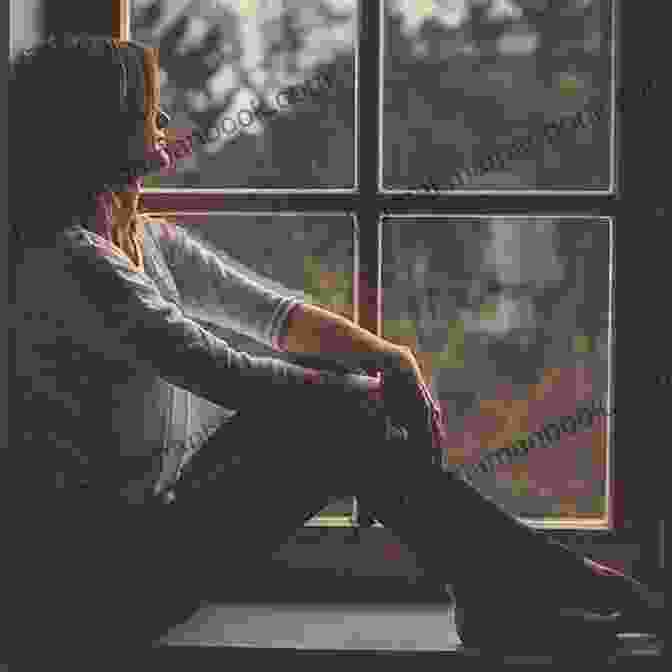 A Woman Sitting Alone, Gazing Out A Window, Lost In Contemplation. When Hope Is Not Enough