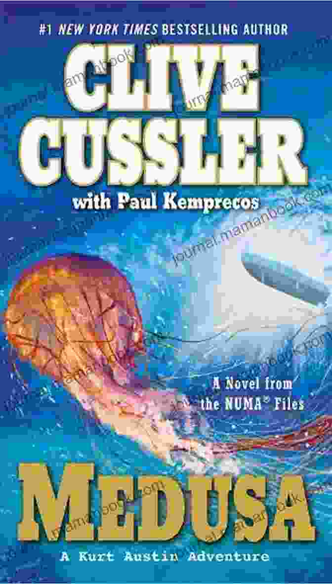 Cover Of The Book 'Medusa' By Clive Cussler, Featuring A Woman With Snake Hair On A Blue Background Medusa (NUMA Files 8) Clive Cussler