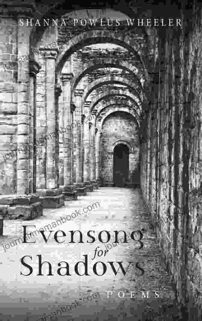 Evensong For Shadows Book Cover By Shanna Powlus Wheeler, Featuring A Dark, Ethereal Forest Scene Evensong For Shadows: Poems Shanna Powlus Wheeler