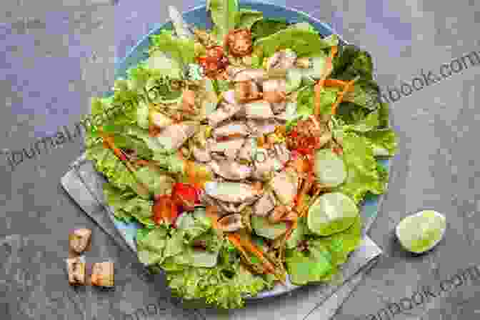 Grilled Chicken Salad With Mixed Greens, Cherry Tomatoes, And Red Onions The South Beach Diet Quick And Easy Cookbook: 200 Delicious Recipes Ready In 30 Minutes Or Less
