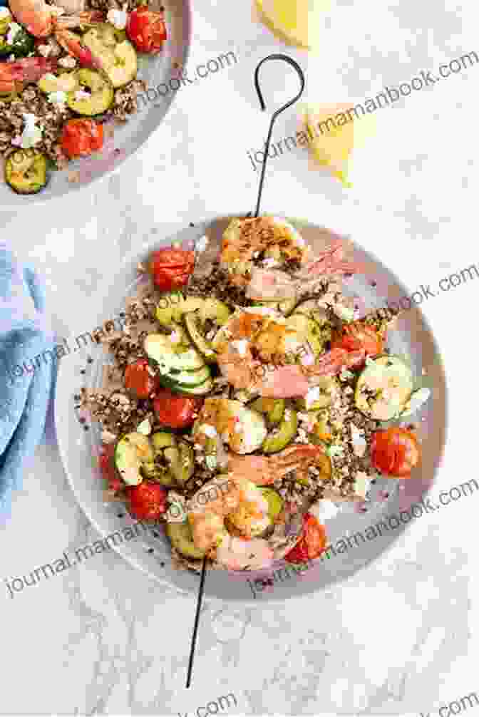 Grilled Shrimp With Quinoa Salad And Mixed Greens The South Beach Diet Quick And Easy Cookbook: 200 Delicious Recipes Ready In 30 Minutes Or Less