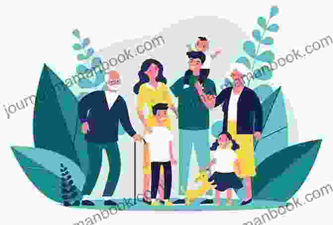 Illustration Of A Family Standing Together, Representing Resilience Borrowed From Your Grandchildren: The Evolution Of 100 Year Family Enterprises