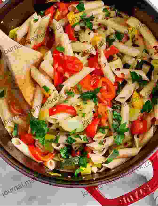 Image Of A Colorful One Pan Pasta Dish With Vibrant Vegetables And Succulent Shrimp Dinner In One: Exceptional Easy One Pan Meals: A Cookbook