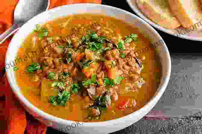 Lentil Soup Served With A Slice Of Whole Wheat Bread The South Beach Diet Quick And Easy Cookbook: 200 Delicious Recipes Ready In 30 Minutes Or Less