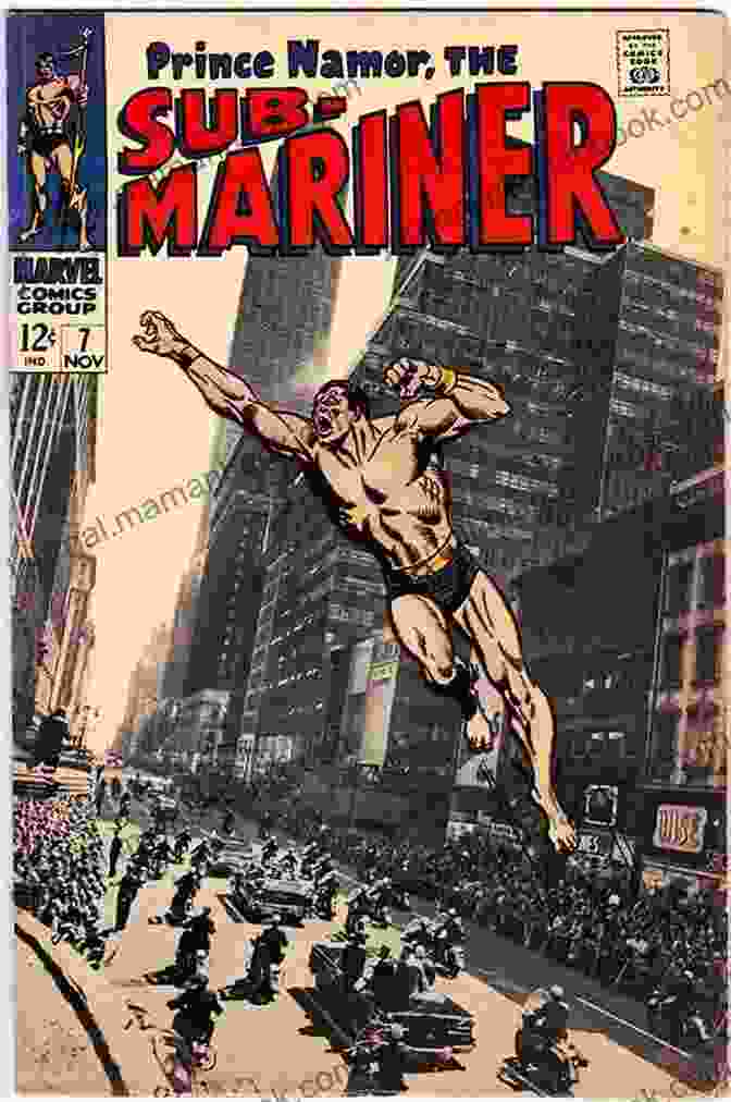 Sub Mariner, The Uncanny Conqueror Of The Deep, As Depicted In A 1968 Marvel Comic Book. He Is Shown Standing On A Rock Outcropping, Wearing His Signature Green And Yellow Costume, With His Trident In Hand. Behind Him Is A Vast Ocean, With Waves Crashing Against The Shore. Sub Mariner (1968 1974) #55 Donald Katz