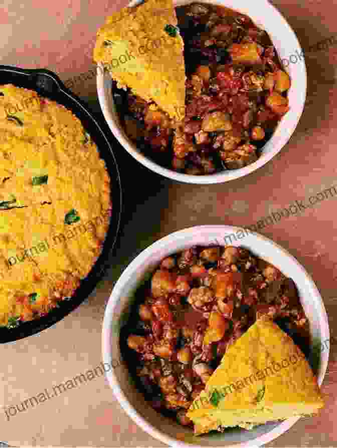 Vegetarian Chili Served With Cornbread The South Beach Diet Quick And Easy Cookbook: 200 Delicious Recipes Ready In 30 Minutes Or Less